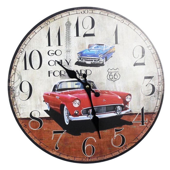 MuLuo Home quartz wall Pointer clock numerals large living room watches green N3