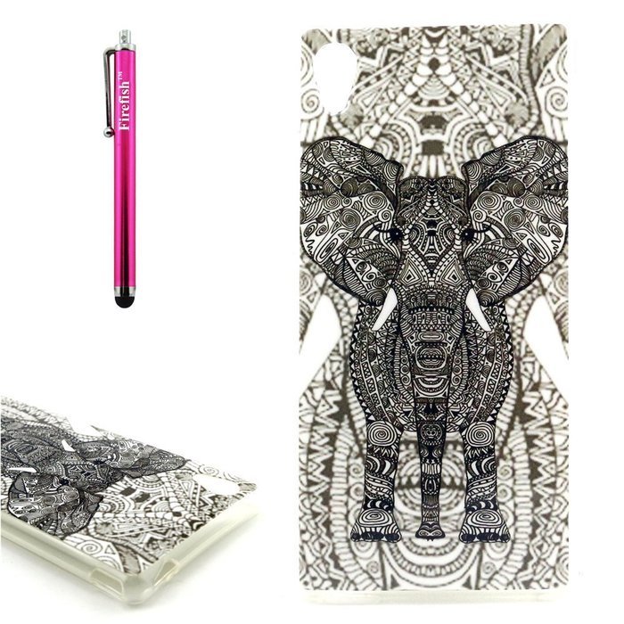 Xperia Z3 Case, Firefish [Shock Absorbent] [Slim Fit] [Anti Slip] Design Clear TPU Gel Silicone Soft Protective... N8