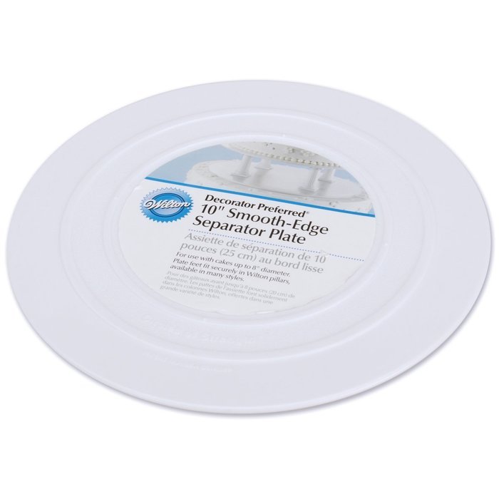 Wilton 302-4101 Smooth Edge Separator Plate for Cakes, 6-Inch