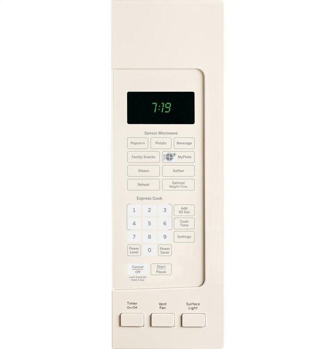 GE JVM7195DFCC 1.9 Cu. Ft. Bisque Over-the-Range Microwave