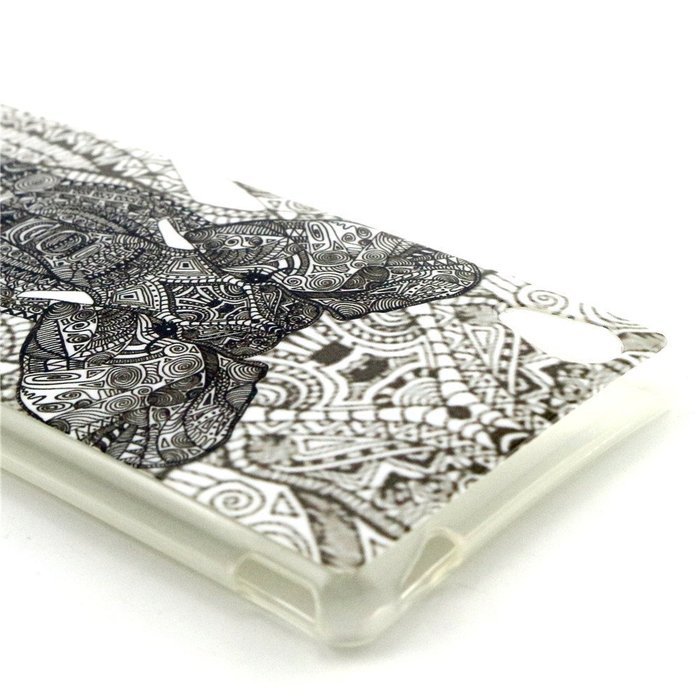 Xperia Z3 Case, Firefish [Shock Absorbent] [Slim Fit] [Anti Slip] Design Clear TPU Gel Silicone Soft Protective... N20