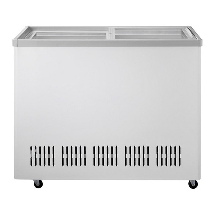 WD4-165 Glass Display Sliding 2-Door Ice-cream Chest Deep Freezer Commercial Refrigerator Beer Soda Beverages... N2