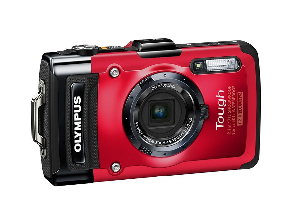 Olympus Stylus TG-2 iHS Digital Camera with 4x Optical Zoom and 3-Inch LCD (Red) (Old Model) N11
