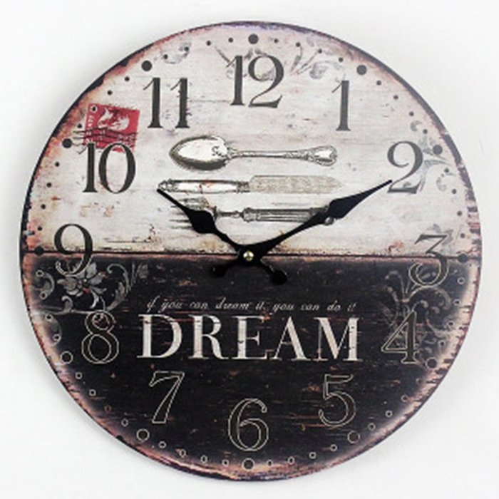 MuLuo 12 inch Round quartz Wood Wall clocks silent meeting room home watches H N6
