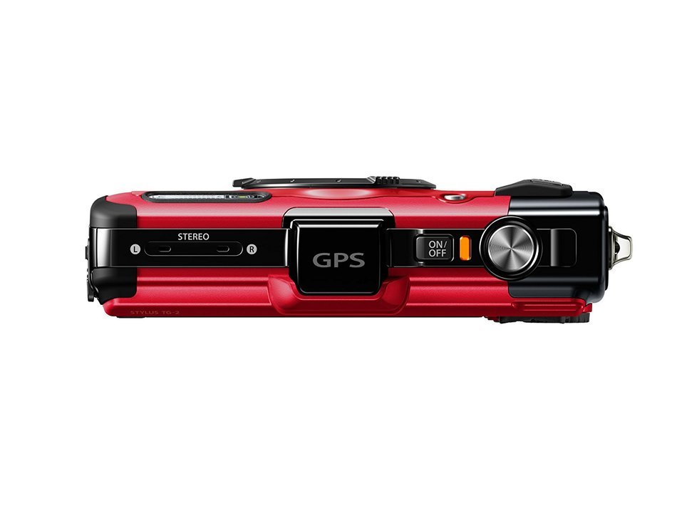 Olympus Stylus TG-2 iHS Digital Camera with 4x Optical Zoom and 3-Inch LCD (Red) (Old Model) N13