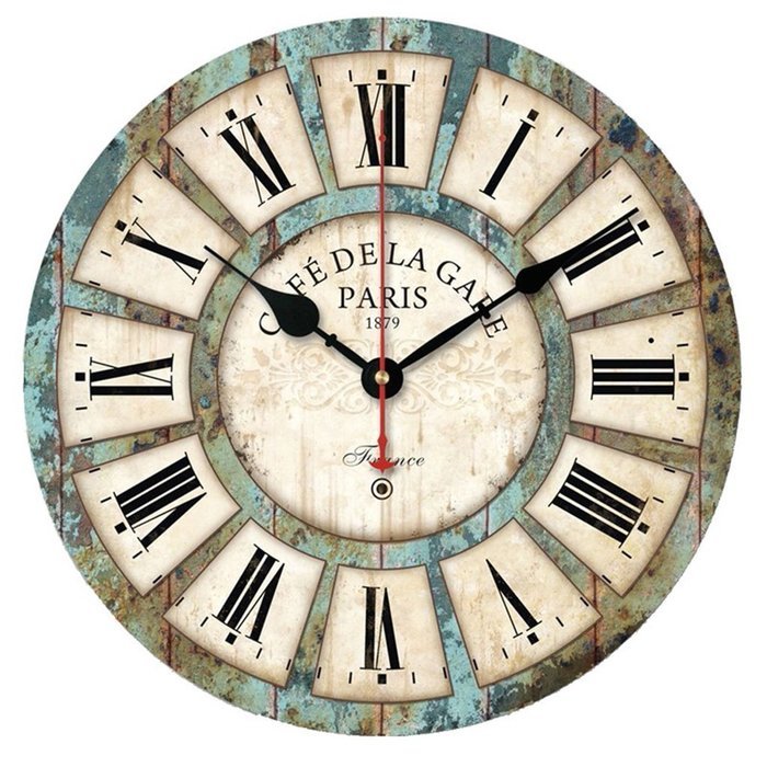 MuLuo 12 inch Round quartz Wood Wall clocks silent meeting room home watches H N9