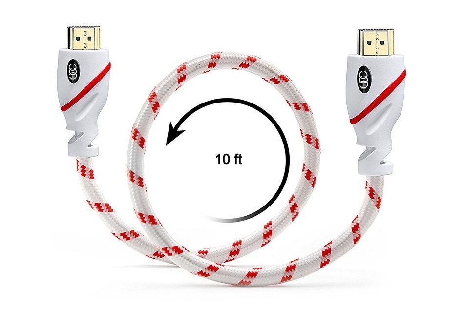 HDMI Cable 2.0 - 3 Feet 4K Ultra-High Speed ( 2-PK, 0.9 Meter ) Supports Ethernet Audio Return ( ARC ) Ultra HD... N3