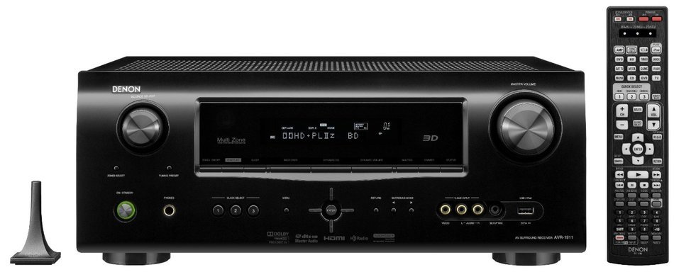Denon AVR-1911 7.1 Channel AV Home Theater Receiver (Black) N2