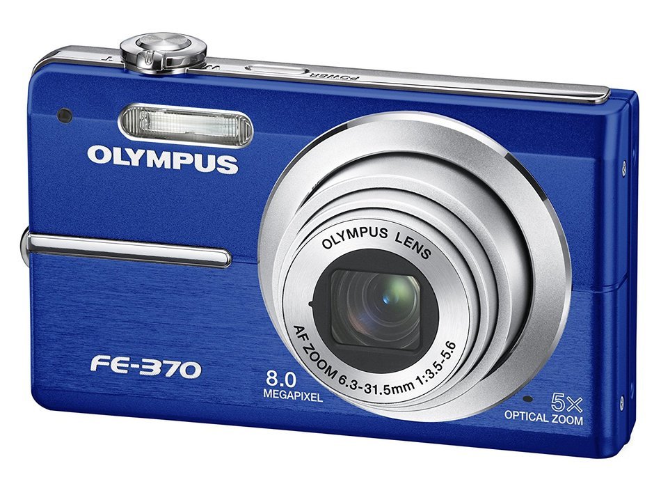 Olympus FE370 8MP Digital Camera with 5x Optical Dual Image Stabilized Zoom (Pink) N8