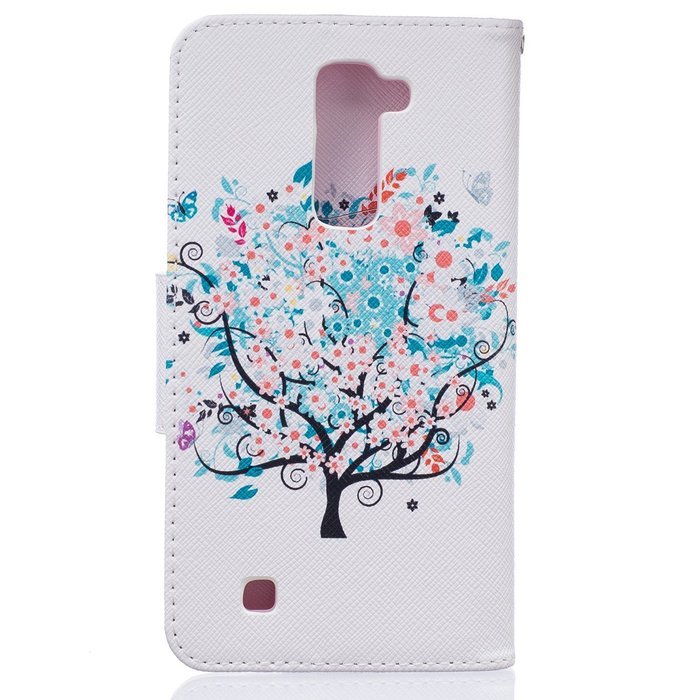 LG K10 Case,LG K10 Cover,ikasus Colorful Painted Premium PU Leather Fold Wallet Pouch Case Flip Stand Credit Card... N23