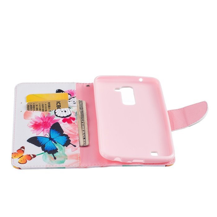 LG K10 Case,LG K10 Cover,ikasus Colorful Painted Premium PU Leather Fold Wallet Pouch Case Flip Stand Credit Card... N26