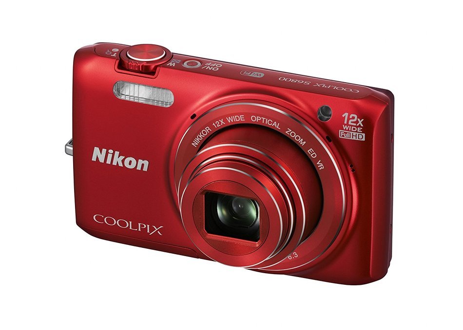 Nikon COOLPIX S6800 16 MP Wi-Fi CMOS Digital Camera with 12x Zoom NIKKOR Lens and 1080p HD Video (White) (Discontinued... N11