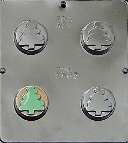 Christmas Tree Oreo Cookie Sandwich Chocolate Candy Mold 1607