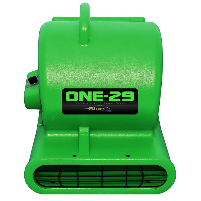 Blue ONE-29 Portable Air Mover Carpet Dryer 2900 CFM 3 Speed 2.9 AMPS Fully Stackable GFCI 4 Unit Daisy Chain... N2