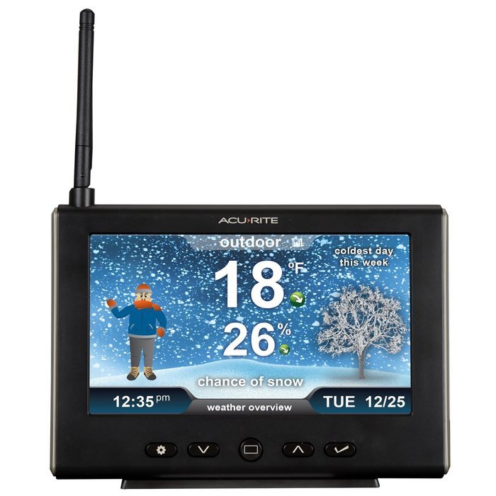 AcuRite 01610M High-Resolution Weather Station with Indoor/Outdoor Temperature, Humidity and Forecast N7