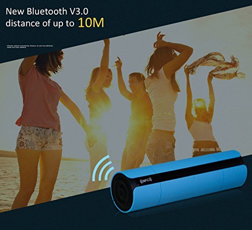 Wireless Bluetooth V3.0 LED Display Speaker with Light Sensitive Touch NFC Support(green)