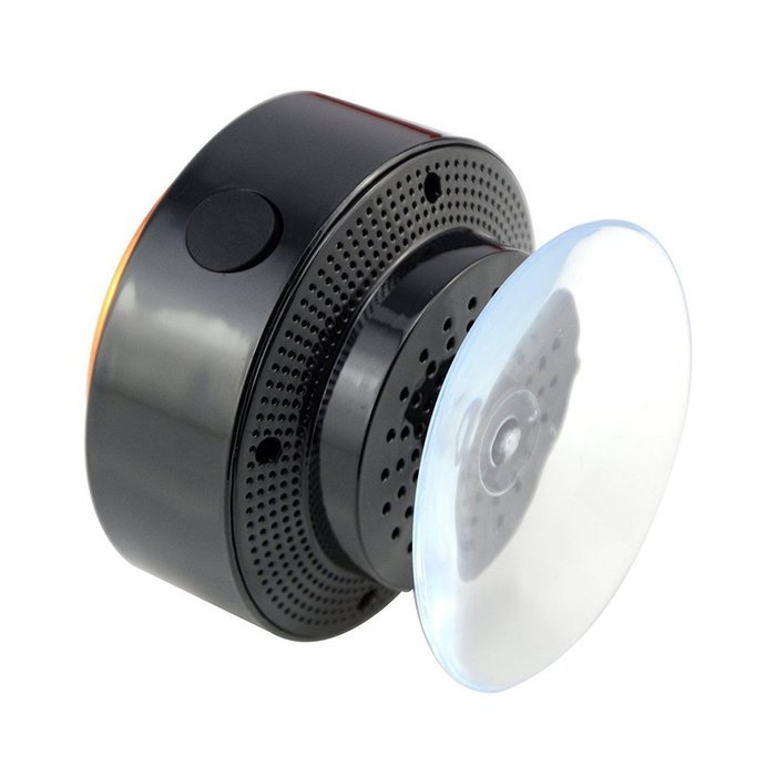 Foxnovo Bluetooth Speaker Wireless Shower Speaker with Built-in Mic (Black+Red)