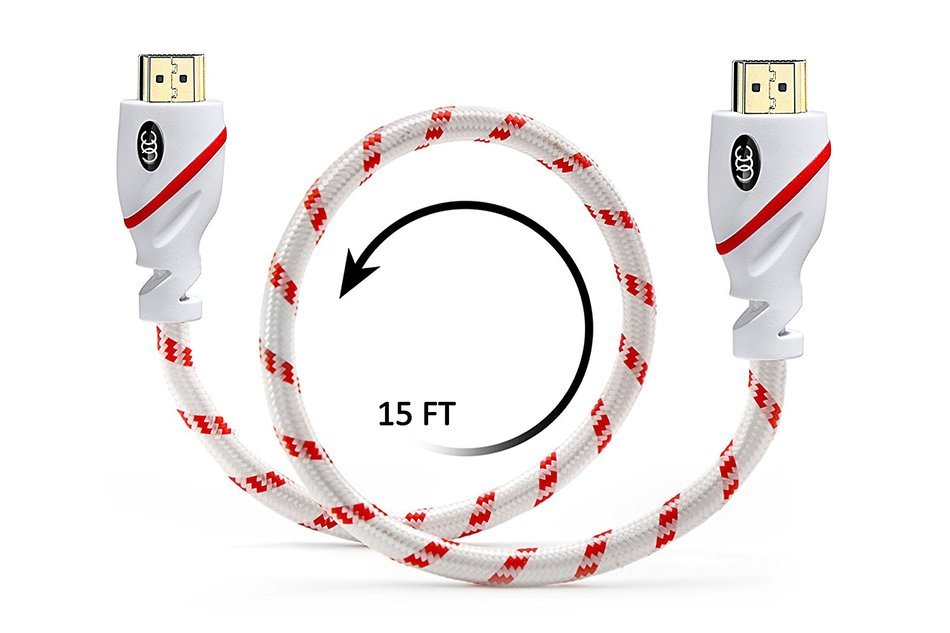 HDMI Cable 2.0 - 3 Feet 4K Ultra-High Speed ( 2-PK, 0.9 Meter ) Supports Ethernet Audio Return ( ARC ) Ultra HD... N7