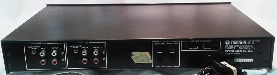 Vintage Yamaha GE-5 Natural Sound Stereo Graphic Equalizerwith digital online PDF instruction manual Made in Japan N5