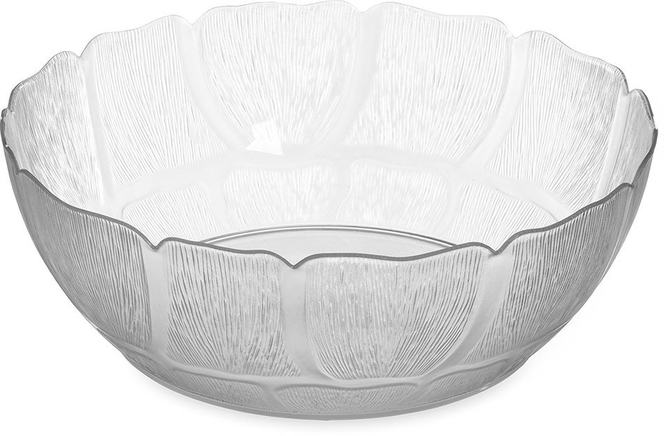 Carlisle (691407) Petal Mist Bowls, Set of 4 (5.7-Quart, Polycarbonate, Clear)