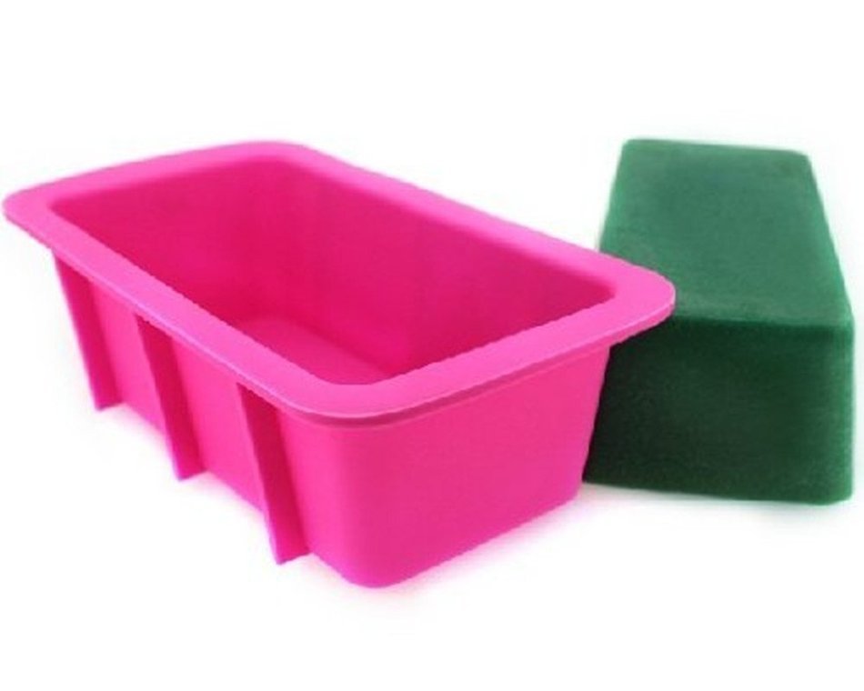 Longzang Rectangle Silicone Oven Ice Cream Lattice Cake Baking Candy Making Moulds Cake Pans Handmade Soap DIY...