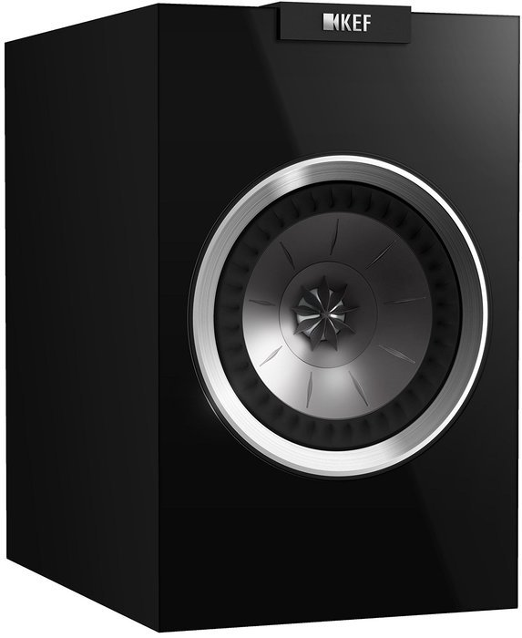 KEF R100 Bookshelf Loudspeaker - High Gloss Piano Black (Pair) N3