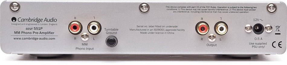 Cambridge - Azur 551P MM Phono Preamp (Silver)