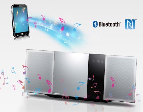 Panasonic Wireless Flat Micro Shelf Home Audio System with Bluetooth Re-Master Wireless Technology, Features Dual... N2