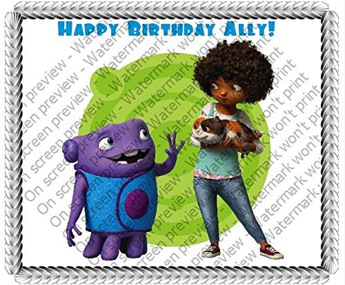 Dreamworks Home Edible Icing Image Cake Topper 6 inch Round N2