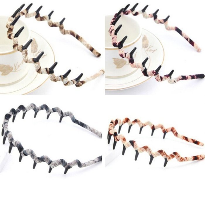 Spritech(TM) 4 Colours Women's Girls Fashion Korea Headband Plastic Teeth Comb Hairband Hair Hoop Color Style... N4