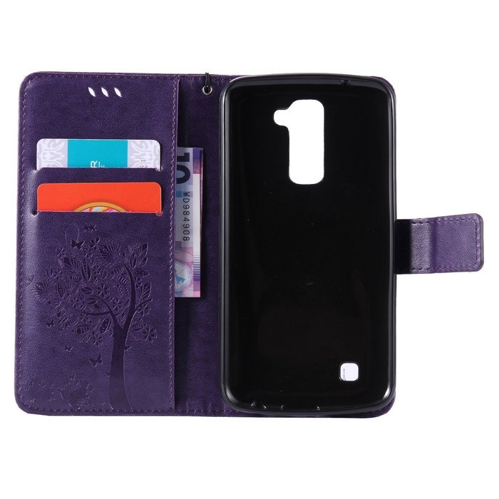 LG K10 Case, LG K10 Wallet Case,PHEZEN Cute Bear Don't Touch My Phone Design PU Leather Wallet Case Stand Flip... N76
