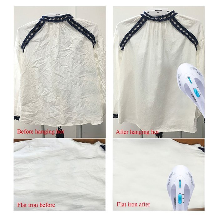 [Upgraded Version]Mini Garment Steamer Portable Fabric Steamer, Electric Steam Iron Brush, Electric Steamer, Automatic... N4