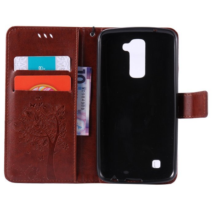 LG K10 Case, LG K10 Wallet Case,PHEZEN Cute Bear Don't Touch My Phone Design PU Leather Wallet Case Stand Flip... N99