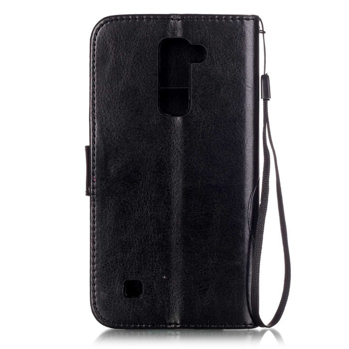 LG K10 Case, LG K10 Wallet Case,PHEZEN Cute Bear Don't Touch My Phone Design PU Leather Wallet Case Stand Flip... N101