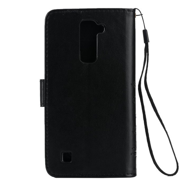 LG K10 Case, LG K10 Wallet Case,PHEZEN Cute Bear Don't Touch My Phone Design PU Leather Wallet Case Stand Flip... N102