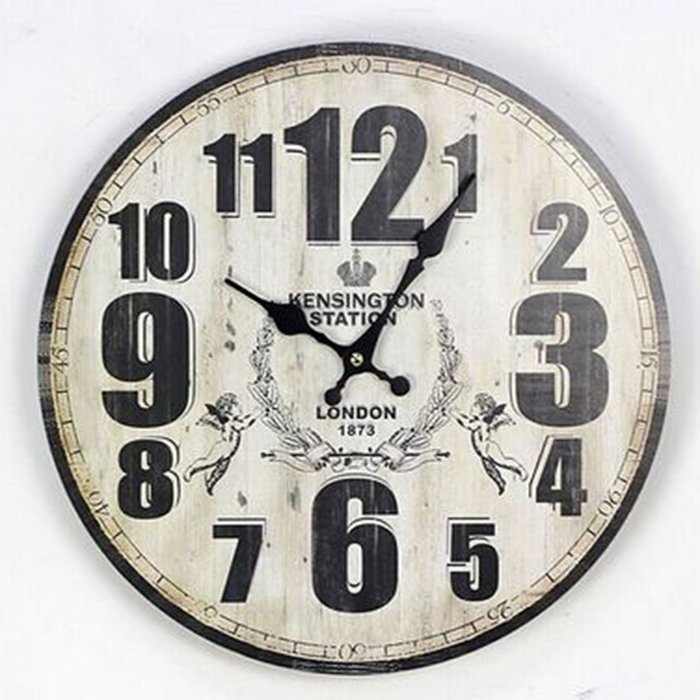 MuLuo 12 inch Round quartz Wood Wall clocks silent meeting room home watches H N11