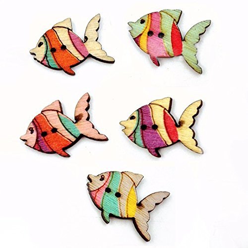MuLuo 50pcs/Pack Cute Cartoon Bee Environmental Protection Buttons Cartoon Bee N5
