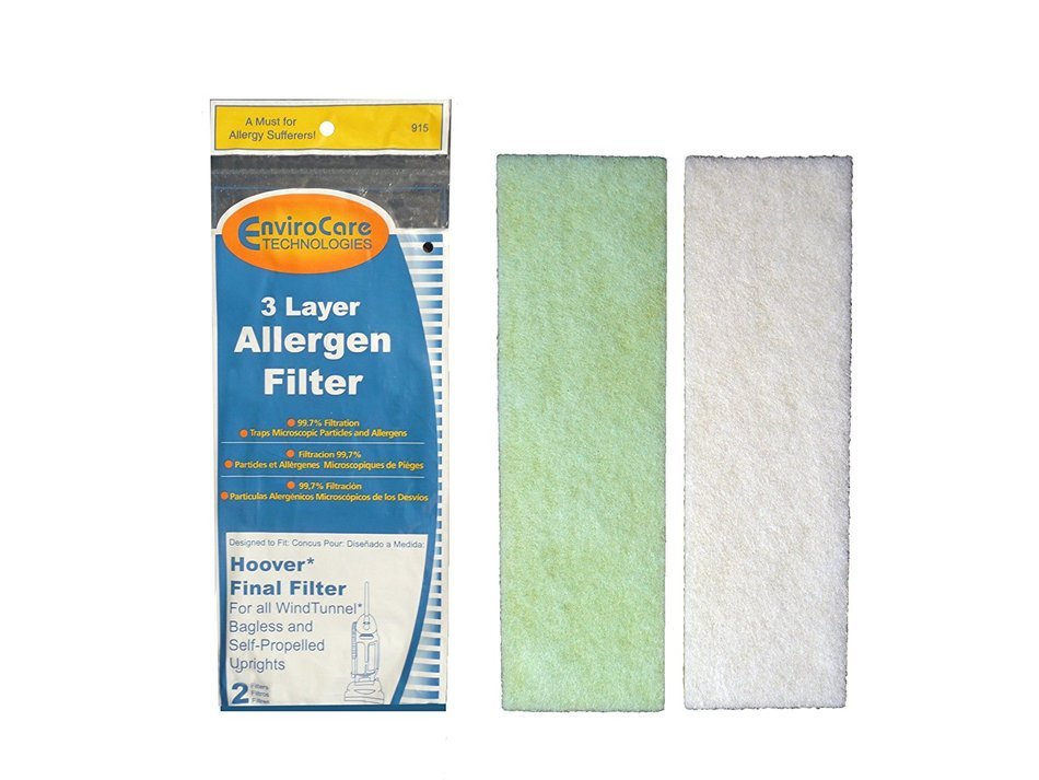 (2) Hoover WindTunnel Self Propelled 3 Layer Final Vacuum Filters, Bagless, Upright, Widepath, Empower, Foldaway...
