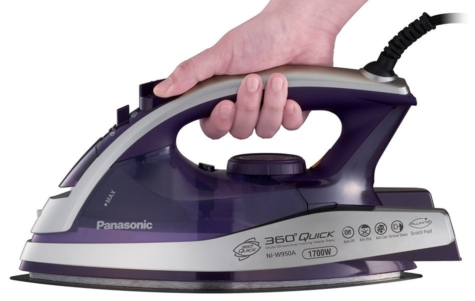 Panasonic NI-W950A Multi-Directional Steam Iron w/Alumite Soleplate N8