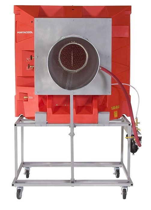 Portacool PAC2K24AD Hazardous Location Pneumatic Portable Evaporative Cooler, 24-Inch, 4898 CFM, Orange N4