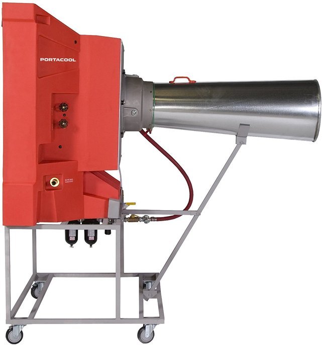 Portacool PAC2K24AD Hazardous Location Pneumatic Portable Evaporative Cooler, 24-Inch, 4898 CFM, Orange N5