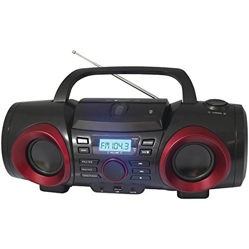 New NAXA NPB-267 MP3/CD Classic Bluetooth Boom Box