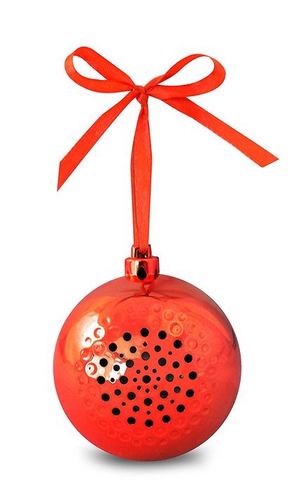 Life Made Tree Tunes Christmas Ornament Bluetooth Speaker for Smartphones - Retail Packaging - Green N13