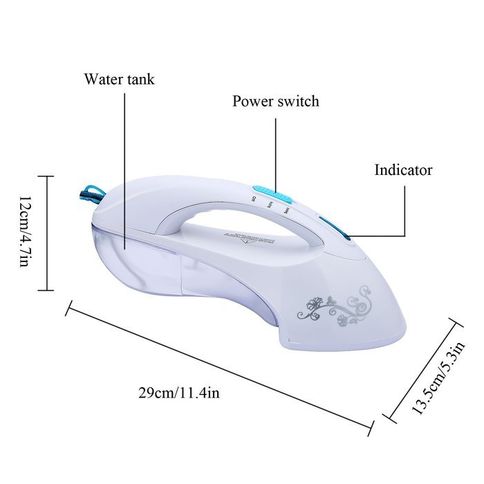 [Upgraded Version]Mini Garment Steamer Portable Fabric Steamer, Electric Steam Iron Brush, Electric Steamer, Automatic... N5