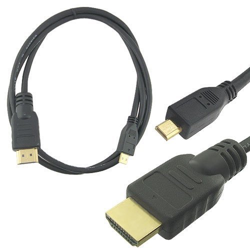 Skque Hdmi to Micro Hdmi Cable High Speed with Ethernet 6 ft N2