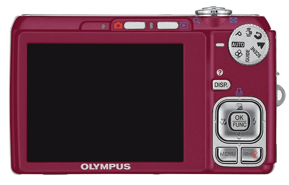 Olympus FE-340 8MP Digital Camera with 5x Optical Zoom (Red) N2