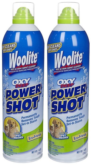 Woolite OxyDeep Power Shot Carpet Stain Remover, 14 oz-2 pk