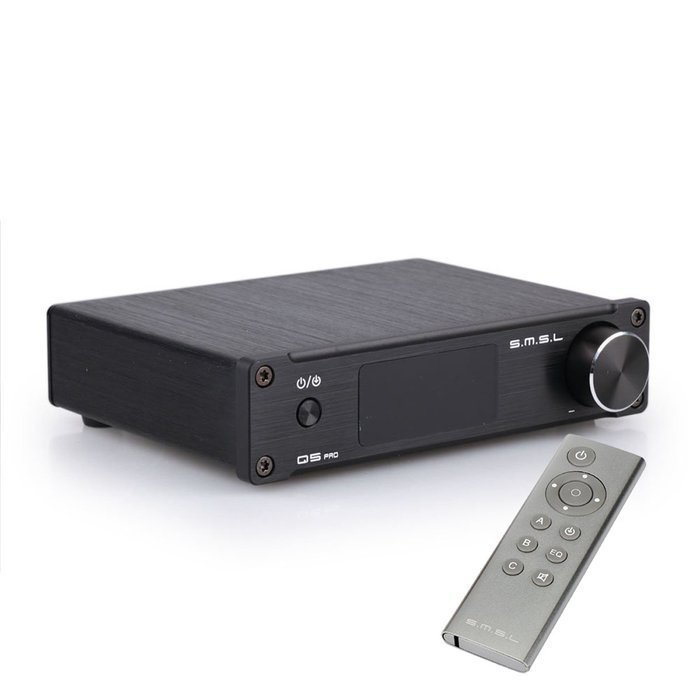 HONGYU SMSL Q5 Pro Stereo Remote Control HiFi Pure Digital Amplifier USB Coax Optic Input 192KHZ 44Bit Audio Power...