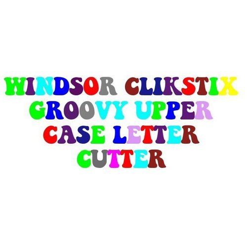 Windsor Groovy Uppercase Letters Clickstix Cutter