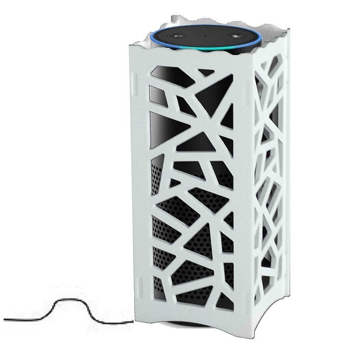 speaker stand d&eacute;cor guard for amazon echo alexa speaker and other bluetoothe speakers white N5